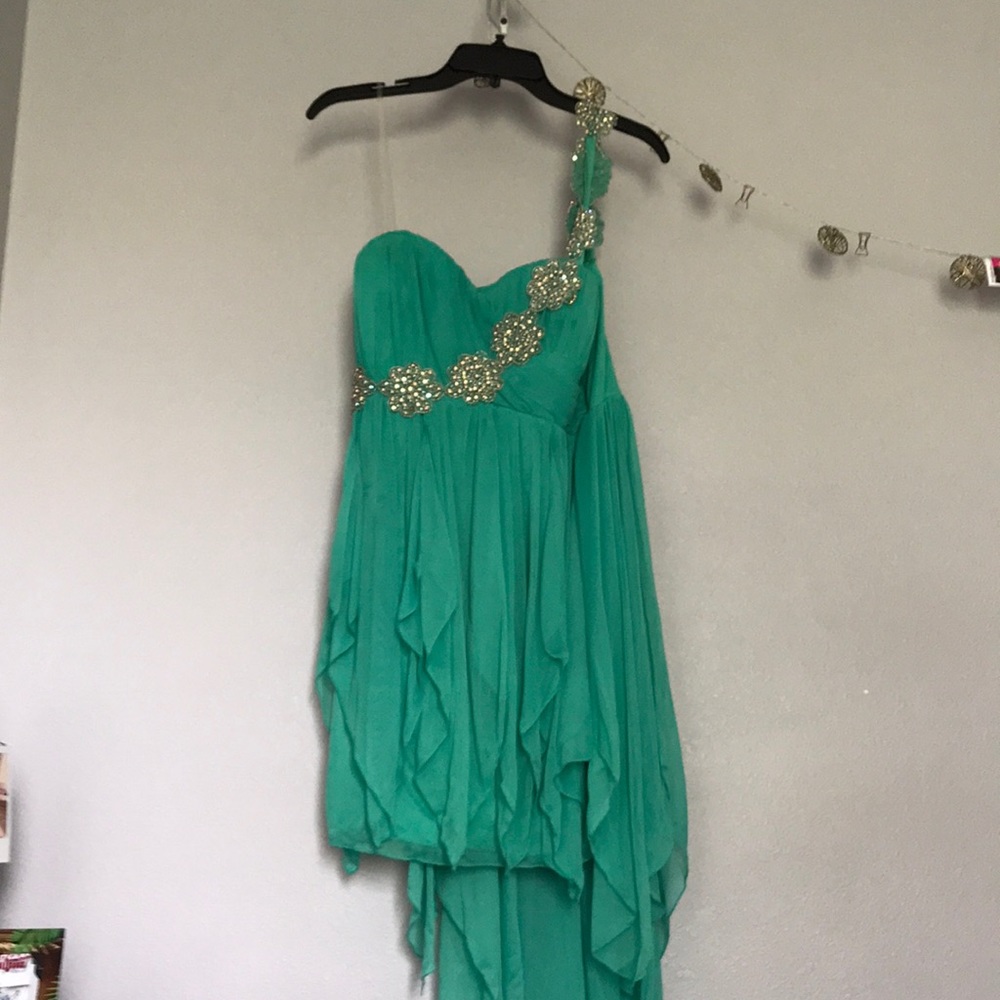 Turquoise homecoming dress